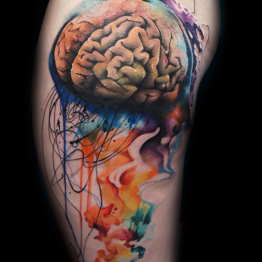 Brain Tattoo Images Browse 4093 Stock Photos  Vectors Free Download with  Trial  Shutterstock