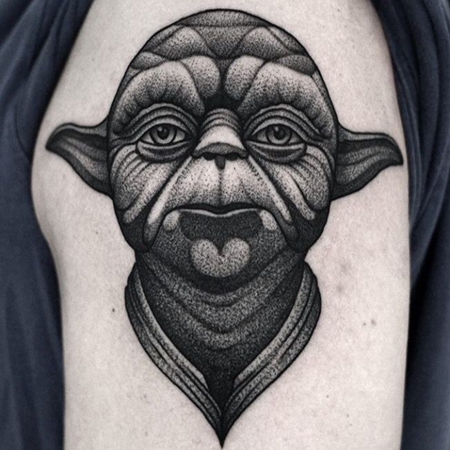 UPDATED] 40+ Baby Yoda Tattoos | Tattoos, Star wars tattoo, Mandalorian  tattoo