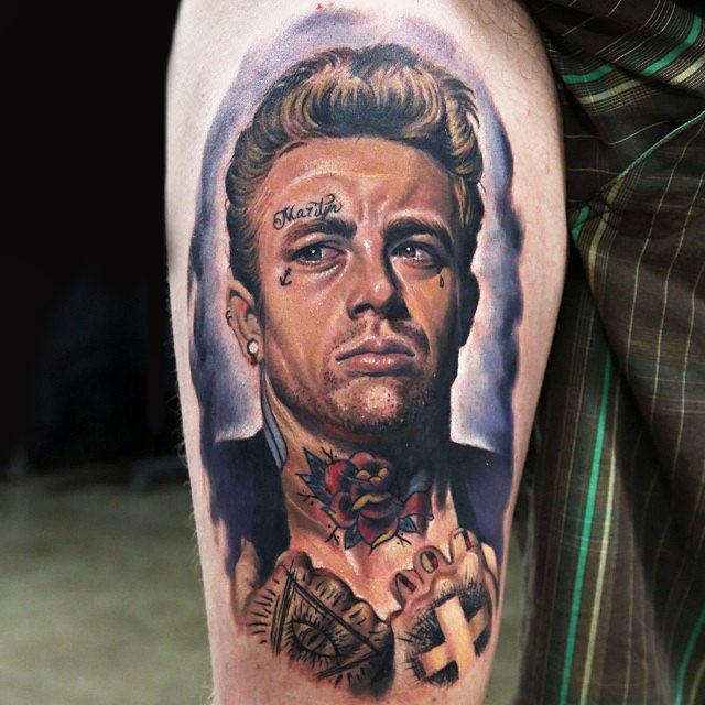 James Dean Tattoo  Photo of James Dean Tattoo by Jimmy Coff  Jimmy  Coffin  Flickr