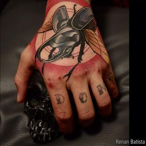 #beetle #fullcolor #hand #insect #RenanBatista