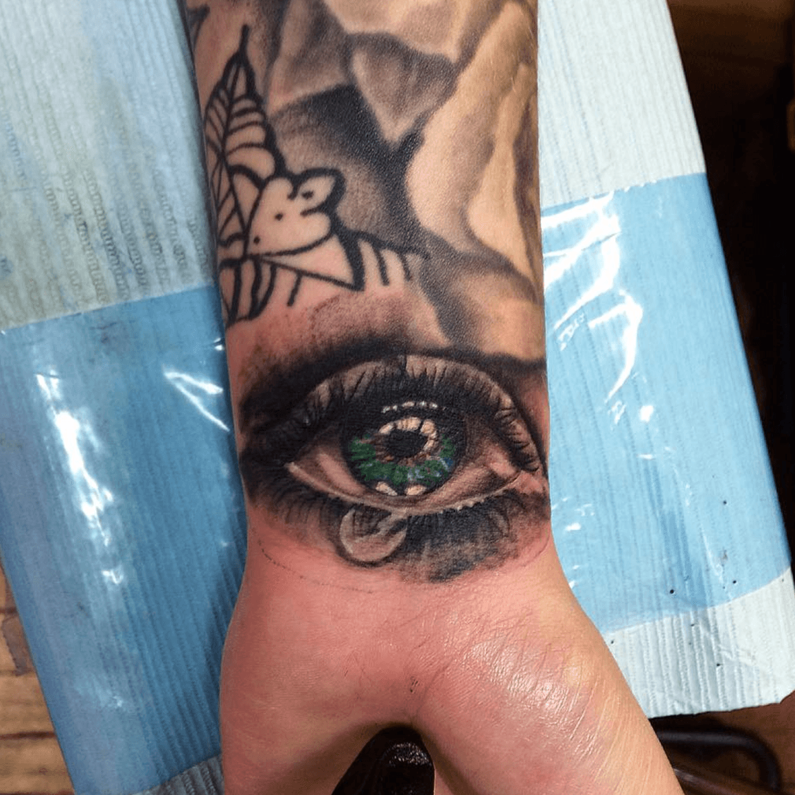 Devils Own Tattoos on Twitter Fantastically detailed black and grey  realistic crying eye to the hand by Thrax We tattoo hands but need to run  through a detailed consultation before we book