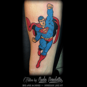 Vintage Superman tattoo by Cuda Vendetta #vintage #superman #cudavendetta
