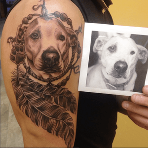 Dog portrait by Tara #dogportrait #dogstagram #portrait #dogportraittattoo #tattootara #bodydesigns #longisland