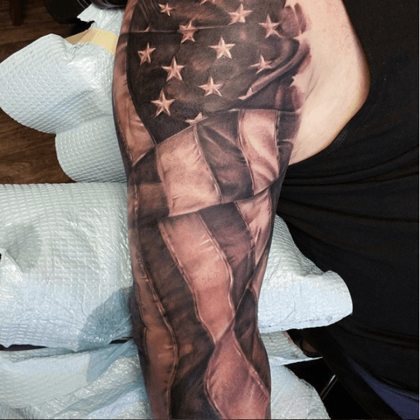 American Pride Patriotic Temporary Tattoo Sticker  OhMyTat