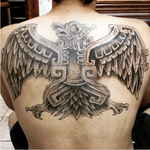 Mexican Eagle! Backpiece done by uptowntatking at our Washington Heights Studio. #inkflow #heightstattoo #mexican #eagle #bird #mexicaneagle
