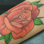 New school rose! Done by NK FLOW Tattoos artist KRYS MORE at our Washington heights studio! #inkflowwork #girltattooer #newschool #rose