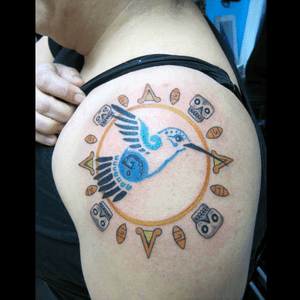 Bird tattoo by Ace #bird #blue #tattooartistace