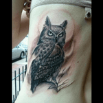 Owl tattoo by Ace #owl #tattooartistace #blackwork