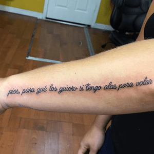 Lettering tattoo at Tattoo Alley Body Art #lettering #name #qoute #tattooalley