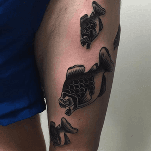 Last week by IMANOL Lara #fish #blackwork 