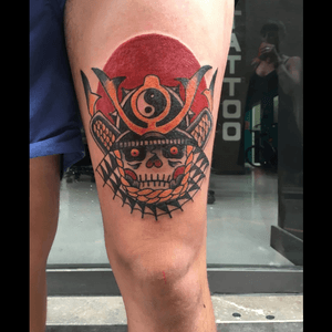 Tattoo by La Pata Negra #traditional #robot #heart #simetric 