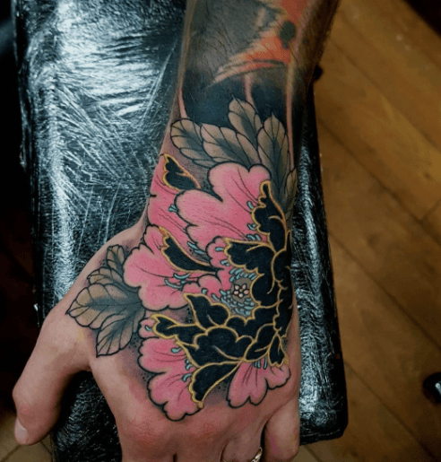 Peony Japanese Tattoo  George Bardadim  Tattoo Artist NYC