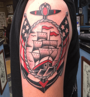 #ship #traditionaltattoo #traditional #color