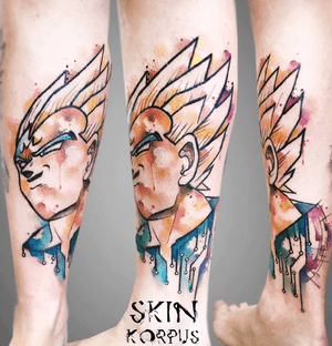 Completed that Dragon Ball lower leg...How much do you like it? #dragonballz #vegetatattoo #dragonballtattoo#watercolortattoo #watercolourtattoo #skinkorpus #luxembourgtattoo #sorrymom #worldfamoustattooink #cheyennetattooequipment 