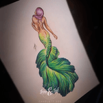 Design ready for skin😍 #charlettbeetattoo #custommade #charlettbee #colortattoo #ink #mermaid #pencildrawing #drawing #awesome #art