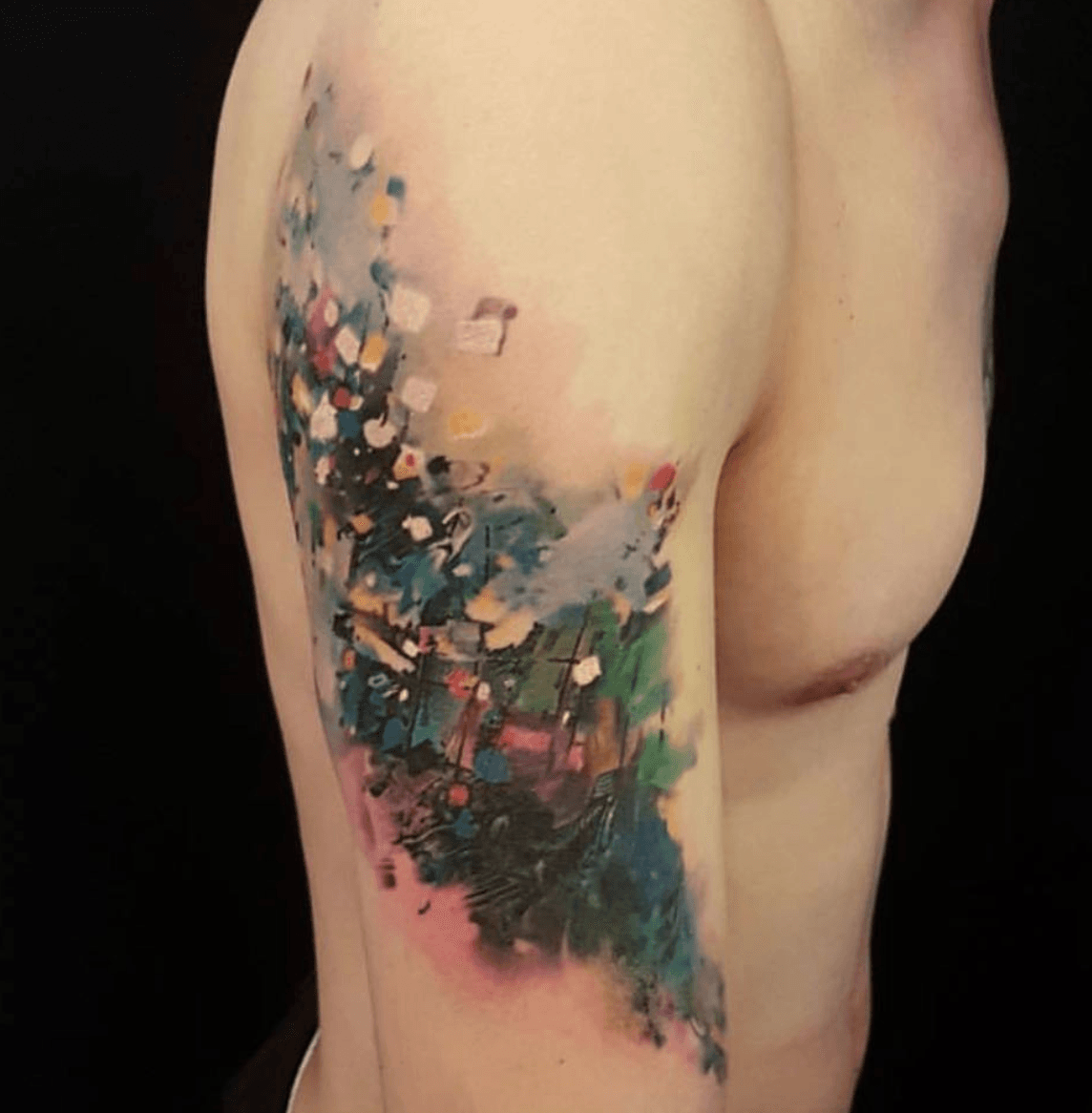 STUDIOBYSOLtilda on Instagram 첫타투로 피어나는 연꽃을 받아가셨어요  Watercolor tattoo  flower Tattoos Lotus tattoo