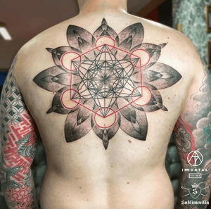 Done this in one day on a hard guy. Thanks again Patrick. #immortalprime #sublimevilla #mandala #sacredgeometry