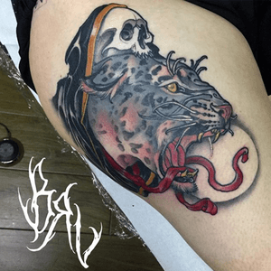 •Styles of beyond•
done at @atf_tattoo 
#taot #tattooworkers #tattoocollectors #newtraditaly #artnouveau #neotrad #neotradeu #neotraditional #neotraditionaltattoo #tattoo #tattoos #tatoo #tttism #thebestitaliantattooartists #thenewtraditionalistseurope #skinart #skinartmag #skinartmagazine #tattoorevuemag #tattoopins #tattoogirl #animaltattoo #skull #animal #illustration #mucha #tattooed #newtraditaly #tatoo #reaper