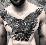 ✖️black Owl Design✖️ done in 3•session ✖️FreeHand ✖️at @atf_tattoo •ITALY• present in February at @brightontattoocon 🤘🏼🖤🤘🏼#onlythedarkest #onlyblackart #blackwork #gothic #tattoo #tattoos #tattooer #tattooed #tattooing #tattoodesign #occult #tattoolife #inked #inkedup #ink #horror #mothtattoo #owl #darkart #darkartists #darkartist #blackwork_tattoo #blackworkers #irezumicollective #darkartistries #tattoolifemagazine #black #blackart #tattooedmen