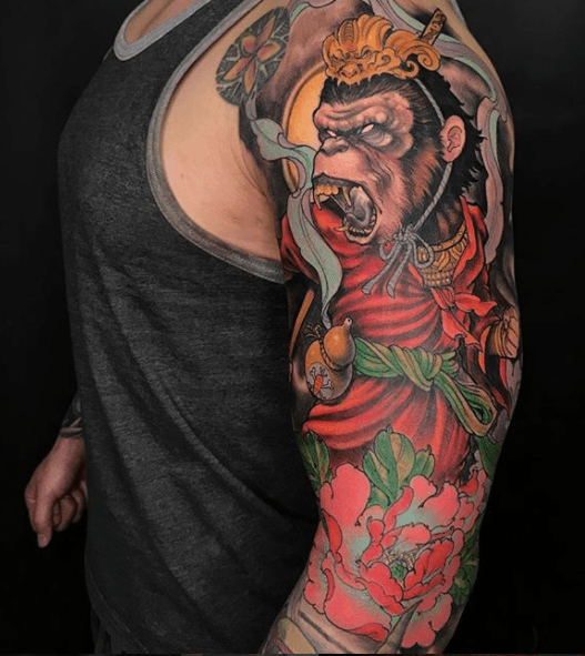 Tattoo Uploaded By Ed Perdomo King Monkey Sun Wukong Tattoodo