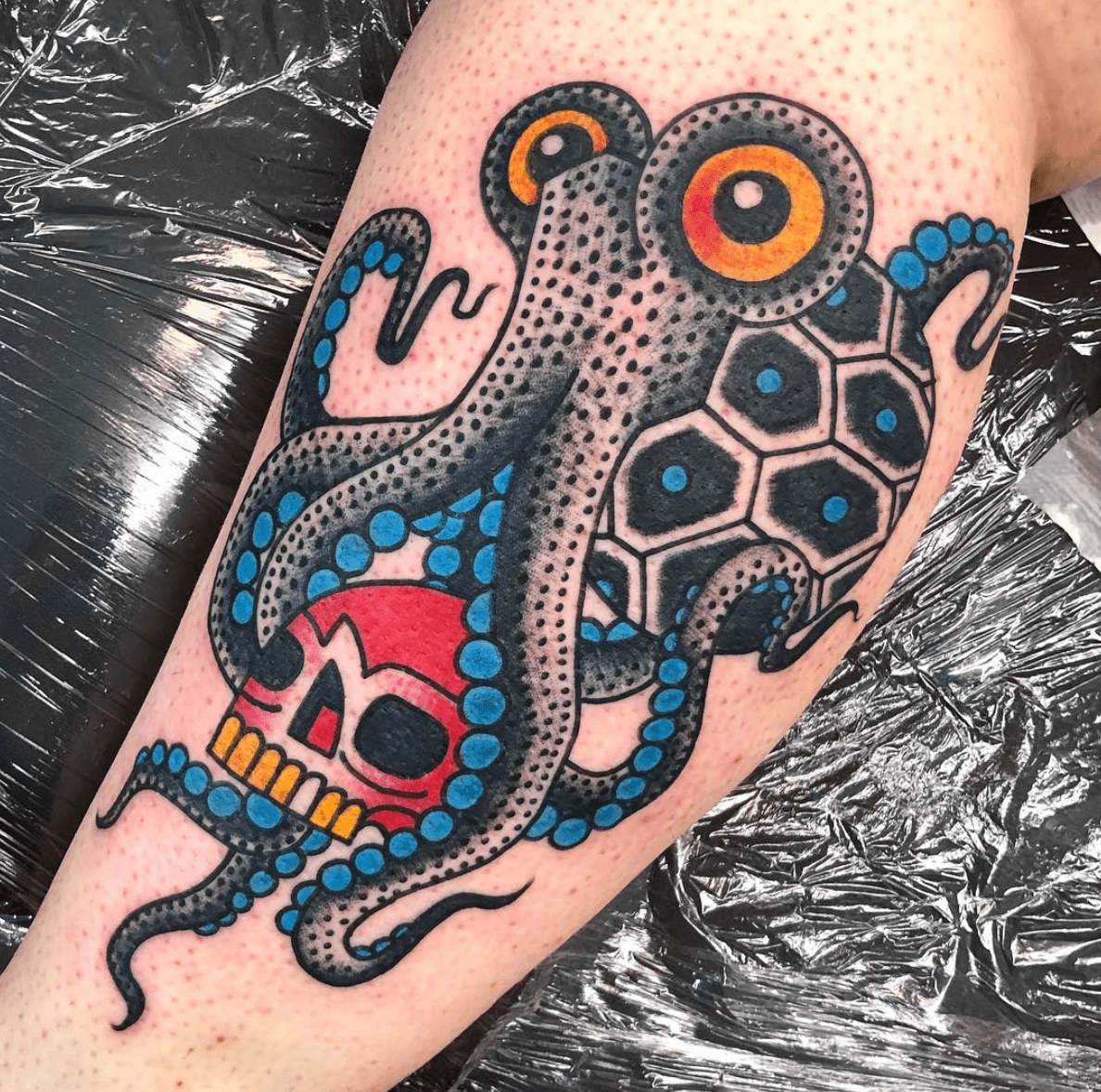 Octopus Tattoo artist Flash Idea Flash dragon shading fictional  Character png  PNGWing