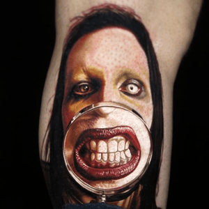 Marilyn Manson tattoo by Nikko Hurtado #marilynmanson #nikkohurtado 