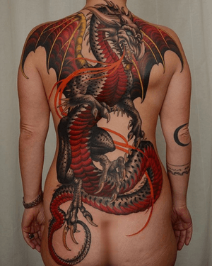 Dragon by Lagergren Peter #dragon #malmo #classictattooing