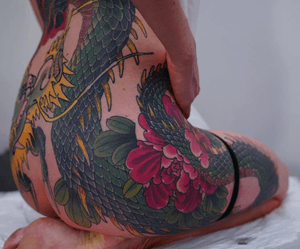 Japanese tattoo by Artemy Neumoin #tattooinrussia #japanesetattoo#japanesetattoos #japanesetattoocollective