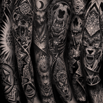 Tattoo by Otheser #blackwork #otheser #sleeve 