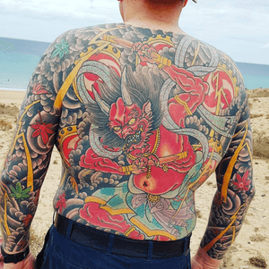 By Henning Jorgensen at Royal Tattoo #japanese #fullback #japanesetattoo #royaltattoo