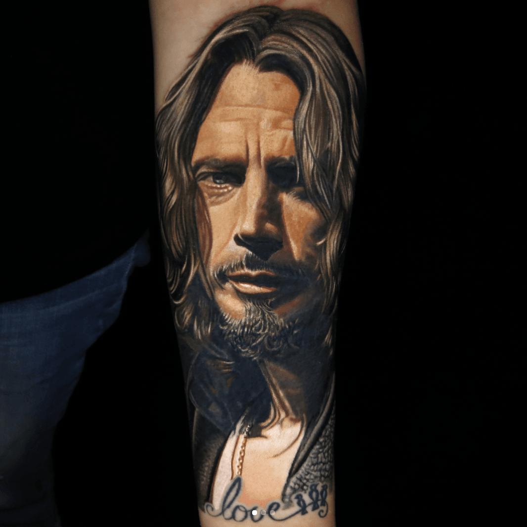 Chris Cornell and Eric Clapton Done by Brad Doult at Inkville  Brisbane  Australia  rtattoos