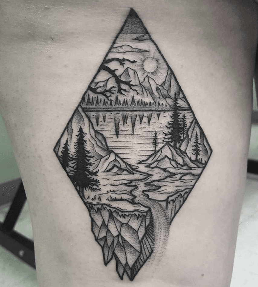 43 Unique Landscape Tattoos with Meaning  Our Mindful Life