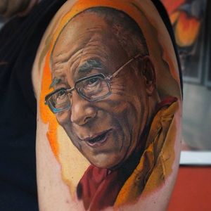 #portrait #fullcolor #DalaiLama