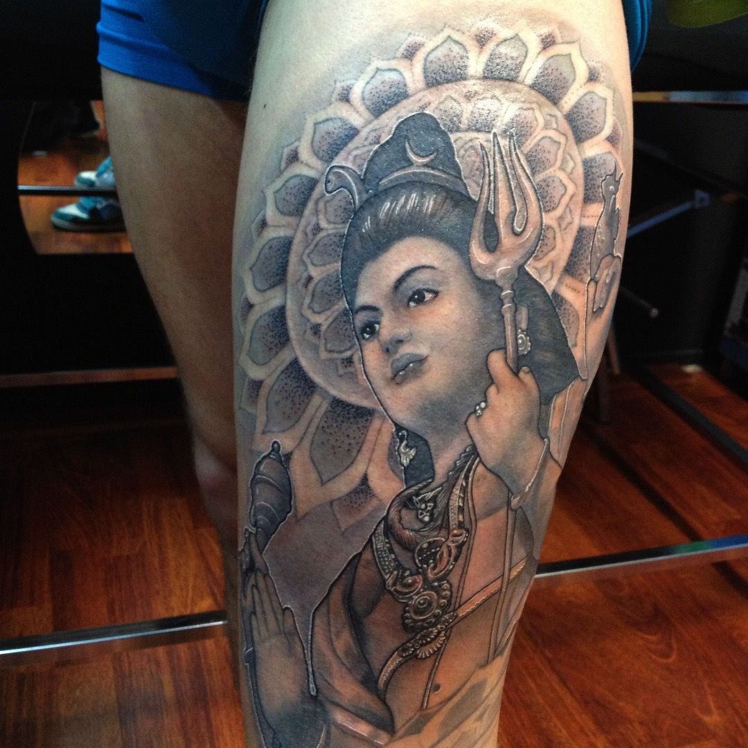 Lord Vishnu chakra tattoo | By Black leaf tattoo studioFacebook