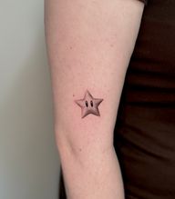 Super Mario Star Tattoo