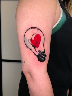 Light bulb heart.