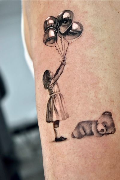 Tattoo work at FINE LINE HEARTS CLUB