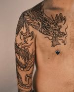 only book this if you're strong-willed 💥🐉 @satch.bookings for all tattoo enquiries