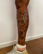 Leg Tattoo Collage
