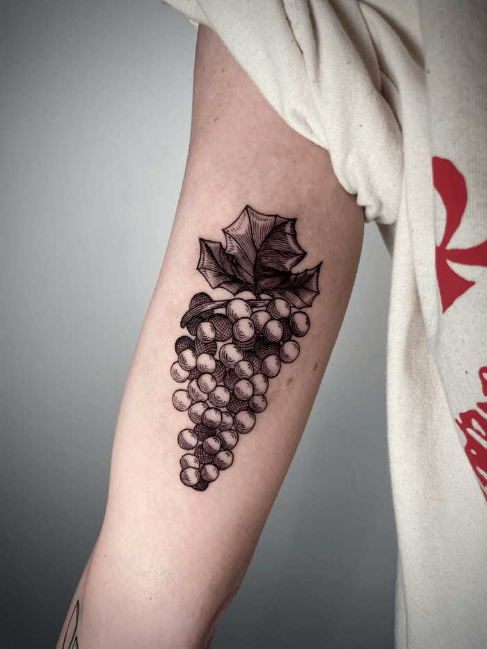 Grape Bunch Tattoo • Tattoodo