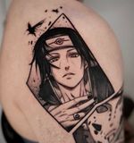 Itachi and Pain. Filling the gap with panel pieces.📩bookings are available.📍based in West Kensington, London. ...#itachiuchiha #painnaruto #itachi #animetattoo #animeart #londontattoo