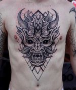 finished this beast for steven in 2 sessions. thank you for sitting through this 🔪. can't wait to continue with the stomach. swipe for a picture after the first session. #munich #munichtattoo #devil #deviltattoo #masktattoo #darkwork #drawing #art #tattoo #tattoos #ink #inked #inkedlife #blacktattoo #blackandwhite #blackworkers #blackwork #blacktattoo #darkart #flashtattoo #tatts #tattooart #inkspiration #inspiration #instagram #trending #explore #viral #explorepage #foryou