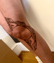 Abstract Wave Tattoo