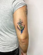 Çıpa anchor #dovenadam #anchor #anchortattoo #colortattoo #çapadövmesi