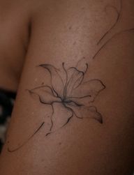 Delicate Outline Flower