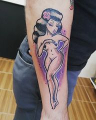 This is one of my favourite tattoos what I have done. Happy Saturday everyone. #tattoo #tattoos #pinuptattoo #tattooart #womantattoo #tattoobeginner #learningtotattoo #armtattoo #forearmtattoo #cartoontattoo #pinup #lovetattoo #woman #inkonskin #londonartist #londonillustrator #londontattooartist