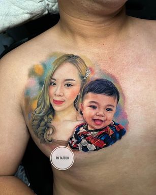 Portrait of Woman and Baby