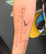 I had lots of fun with this one. - The falling guy is my favourite bit… - The customer had an exact reference of what he wanted however I was able to have some creative input in the bottom corner where we added a religious cross but in a way that would fit in with the rest of the design. - If you have any ideas of things similar to this please send me a message as I would love to bring them to life… - #perspectivetattoo #finelinetattoo #dotworktattoo #stippleshading #forearmtattoo #femaletattooist