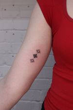 Three Small Geometric Tattoos