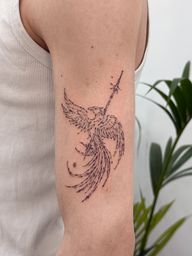 Phoenix with Spear